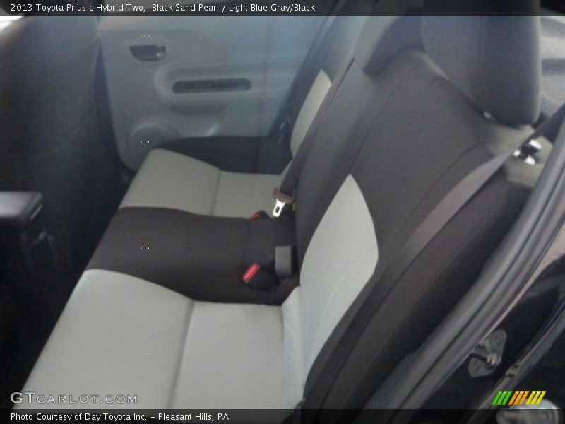Black Sand Pearl / Light Blue Gray/Black 2013 Toyota Prius c Hybrid Two