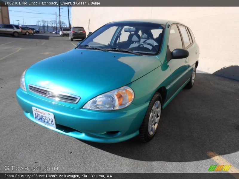 Emerald Green / Beige 2002 Kia Rio Cinco Hatchback