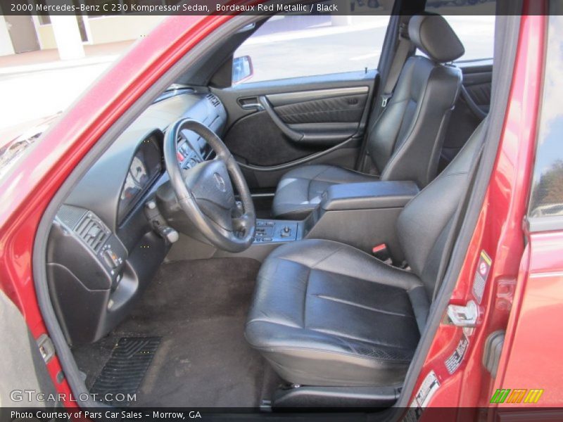 Bordeaux Red Metallic / Black 2000 Mercedes-Benz C 230 Kompressor Sedan