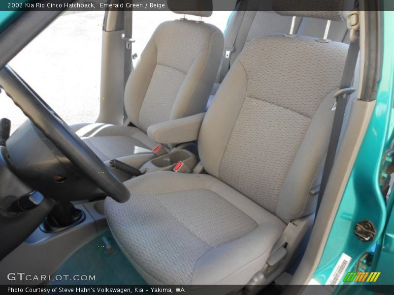 Emerald Green / Beige 2002 Kia Rio Cinco Hatchback