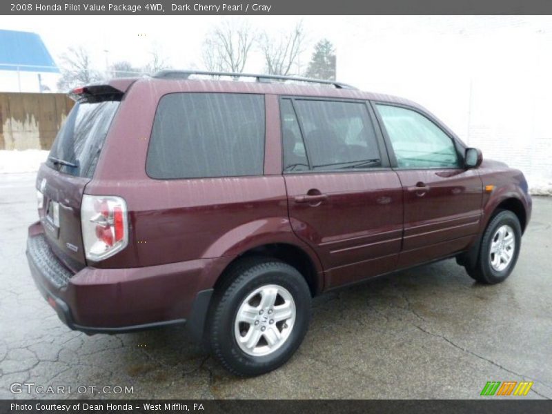Dark Cherry Pearl / Gray 2008 Honda Pilot Value Package 4WD