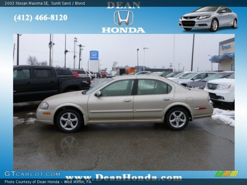 Sunlit Sand / Blond 2003 Nissan Maxima SE