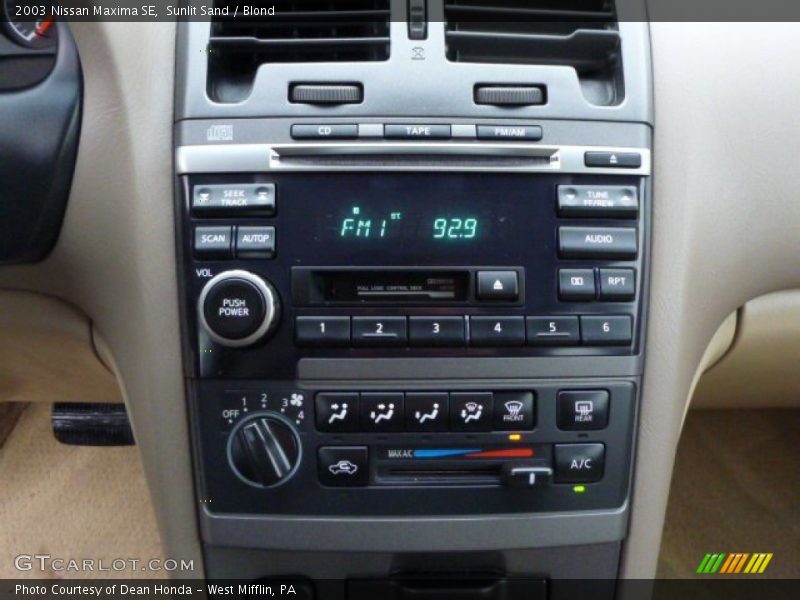 Sunlit Sand / Blond 2003 Nissan Maxima SE