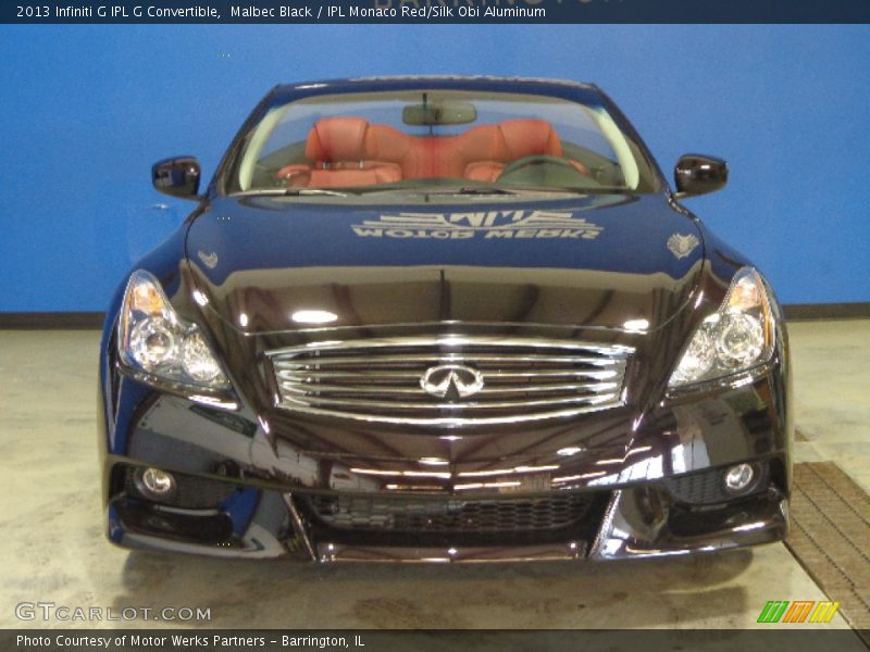 Malbec Black / IPL Monaco Red/Silk Obi Aluminum 2013 Infiniti G IPL G Convertible