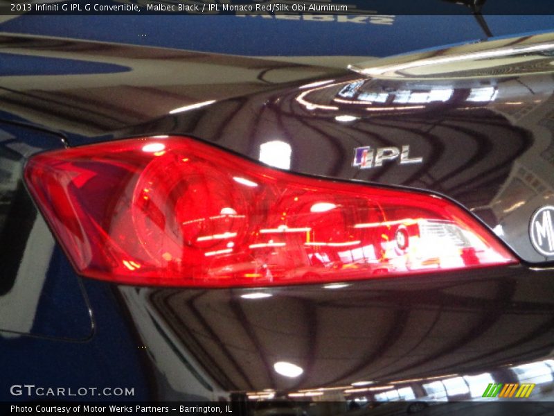 Malbec Black / IPL Monaco Red/Silk Obi Aluminum 2013 Infiniti G IPL G Convertible