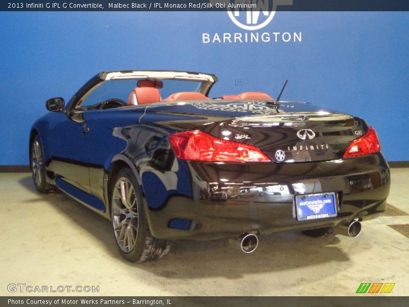 Malbec Black / IPL Monaco Red/Silk Obi Aluminum 2013 Infiniti G IPL G Convertible