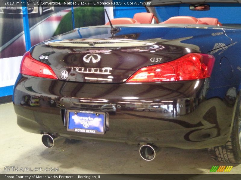 Malbec Black / IPL Monaco Red/Silk Obi Aluminum 2013 Infiniti G IPL G Convertible