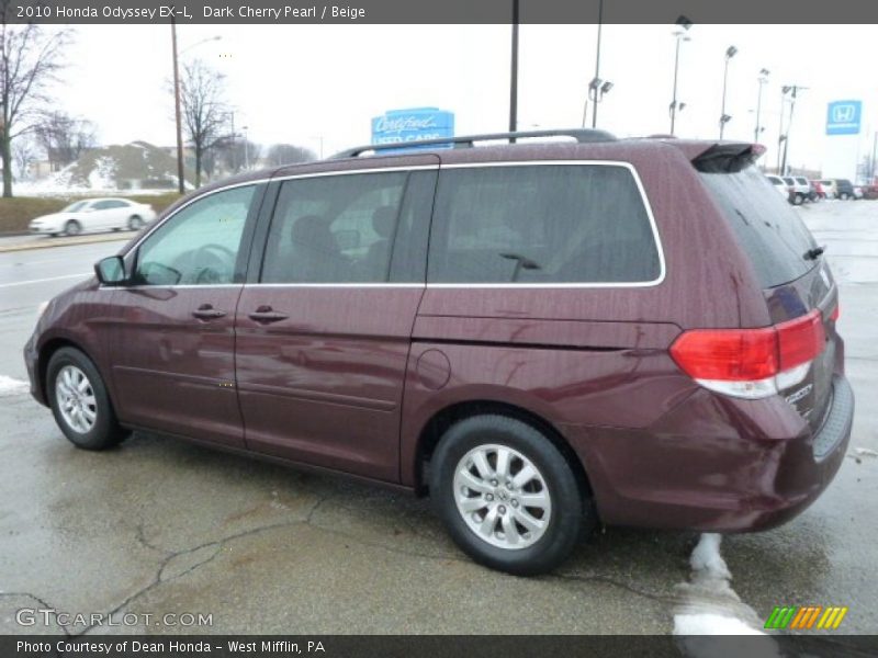Dark Cherry Pearl / Beige 2010 Honda Odyssey EX-L