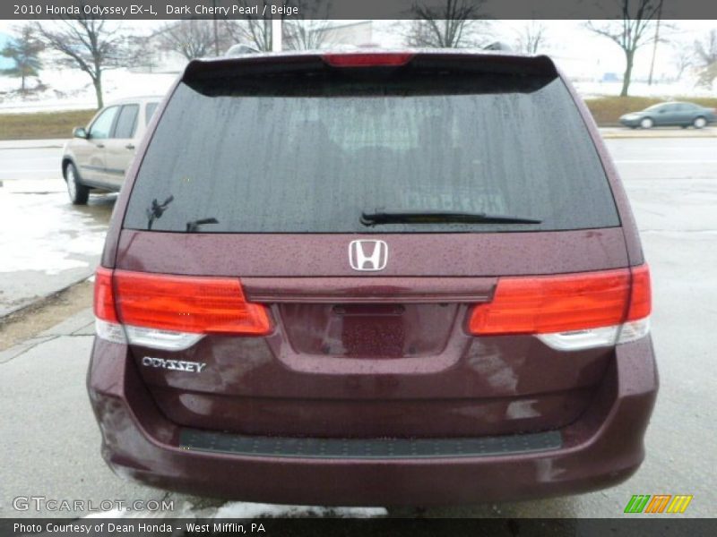 Dark Cherry Pearl / Beige 2010 Honda Odyssey EX-L