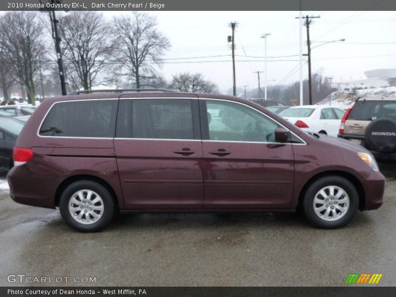 Dark Cherry Pearl / Beige 2010 Honda Odyssey EX-L