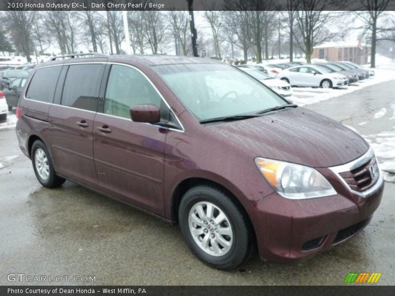 Dark Cherry Pearl / Beige 2010 Honda Odyssey EX-L