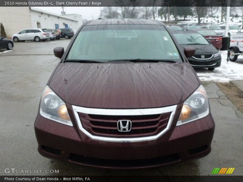 Dark Cherry Pearl / Beige 2010 Honda Odyssey EX-L