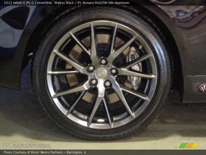 Malbec Black / IPL Monaco Red/Silk Obi Aluminum 2013 Infiniti G IPL G Convertible