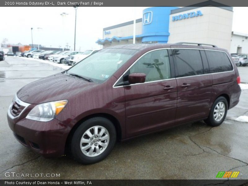 Dark Cherry Pearl / Beige 2010 Honda Odyssey EX-L