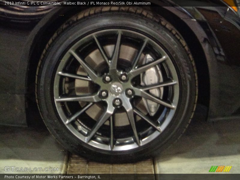 Malbec Black / IPL Monaco Red/Silk Obi Aluminum 2013 Infiniti G IPL G Convertible