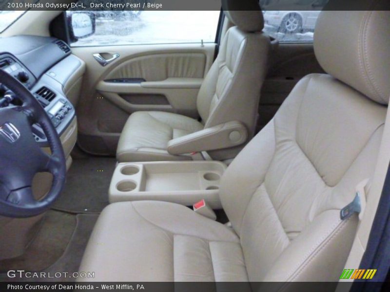 Dark Cherry Pearl / Beige 2010 Honda Odyssey EX-L