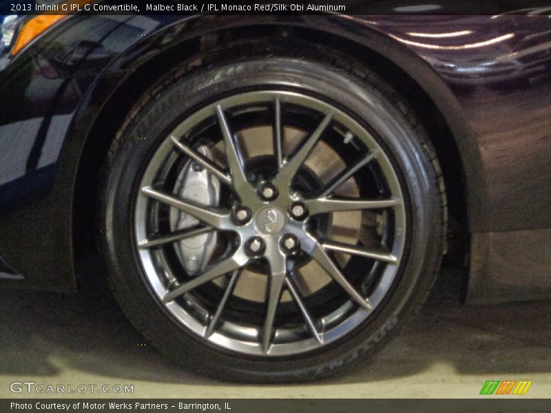 Malbec Black / IPL Monaco Red/Silk Obi Aluminum 2013 Infiniti G IPL G Convertible