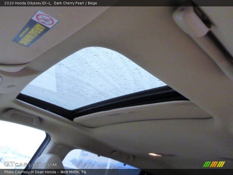 Dark Cherry Pearl / Beige 2010 Honda Odyssey EX-L