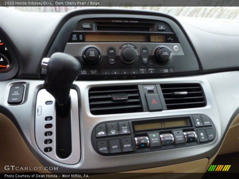 Dark Cherry Pearl / Beige 2010 Honda Odyssey EX-L