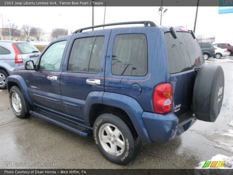 Patriot Blue Pearl / Taupe 2003 Jeep Liberty Limited 4x4