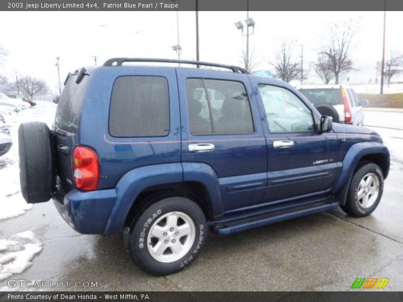 Patriot Blue Pearl / Taupe 2003 Jeep Liberty Limited 4x4