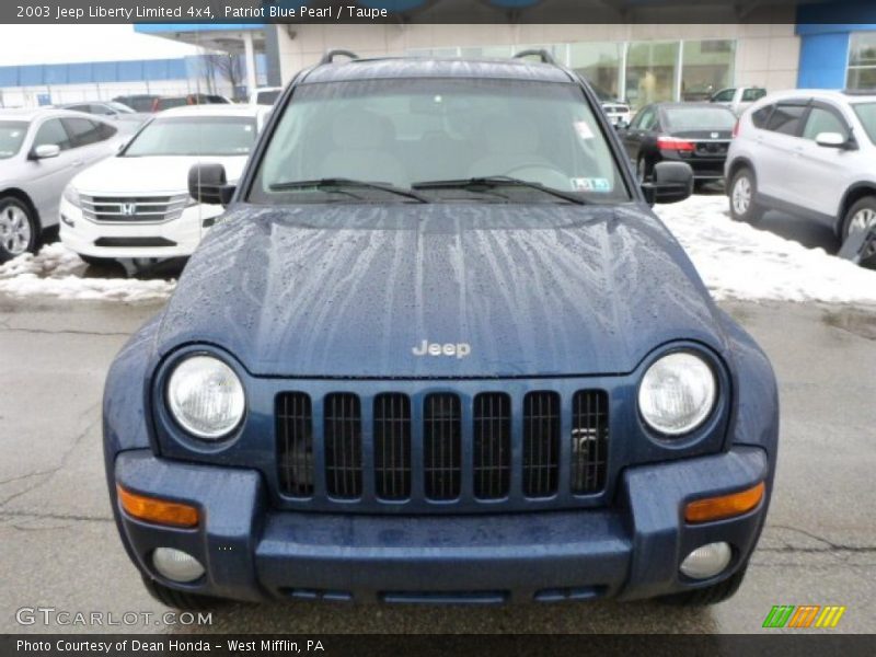 Patriot Blue Pearl / Taupe 2003 Jeep Liberty Limited 4x4