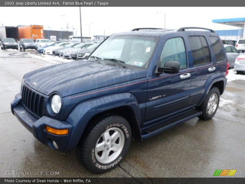 Patriot Blue Pearl / Taupe 2003 Jeep Liberty Limited 4x4
