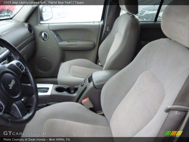 Patriot Blue Pearl / Taupe 2003 Jeep Liberty Limited 4x4