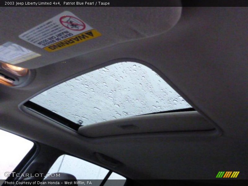 Patriot Blue Pearl / Taupe 2003 Jeep Liberty Limited 4x4