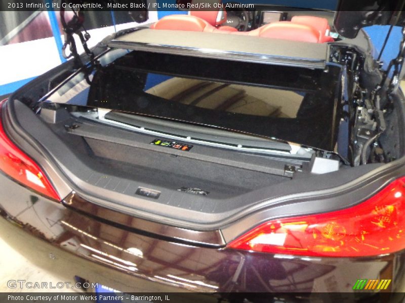 Malbec Black / IPL Monaco Red/Silk Obi Aluminum 2013 Infiniti G IPL G Convertible