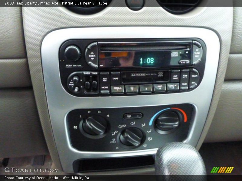 Patriot Blue Pearl / Taupe 2003 Jeep Liberty Limited 4x4