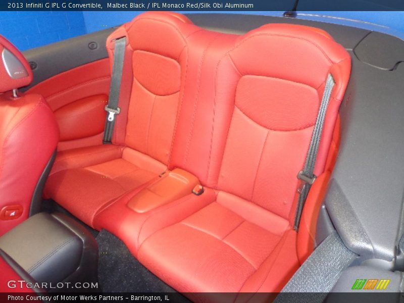 Rear Seat of 2013 G IPL G Convertible