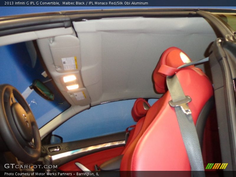 Malbec Black / IPL Monaco Red/Silk Obi Aluminum 2013 Infiniti G IPL G Convertible