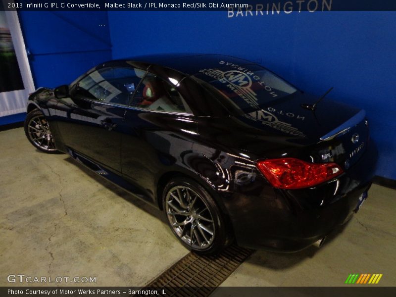 Malbec Black / IPL Monaco Red/Silk Obi Aluminum 2013 Infiniti G IPL G Convertible