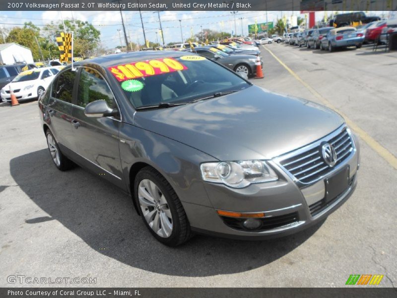 United Grey Metallic / Black 2007 Volkswagen Passat 2.0T Wolfsburg Edition Sedan