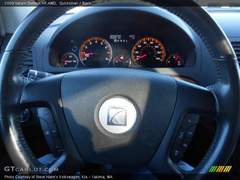 Quicksilver / Black 2009 Saturn Outlook XR AWD