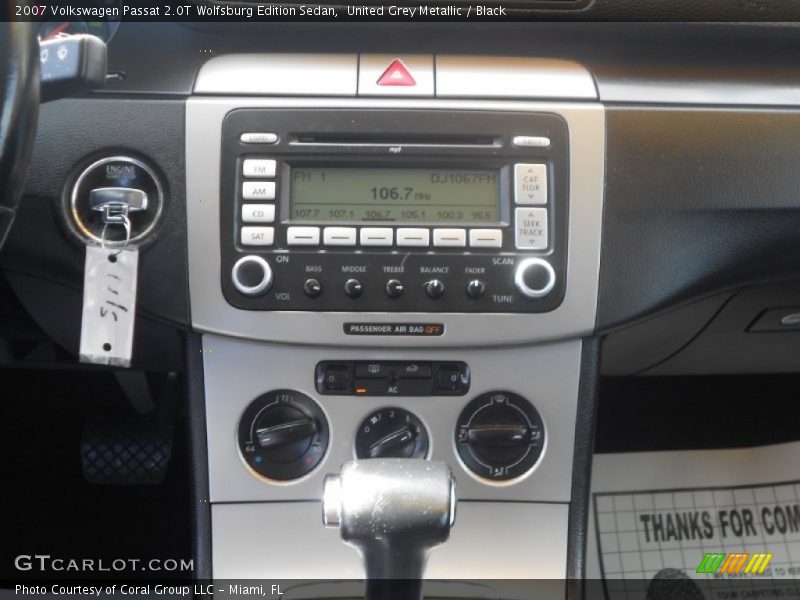 United Grey Metallic / Black 2007 Volkswagen Passat 2.0T Wolfsburg Edition Sedan