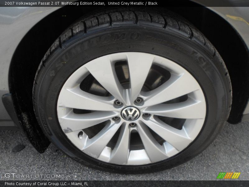 United Grey Metallic / Black 2007 Volkswagen Passat 2.0T Wolfsburg Edition Sedan