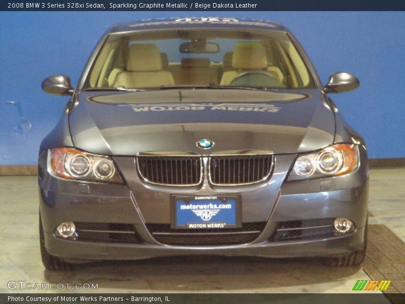 Sparkling Graphite Metallic / Beige Dakota Leather 2008 BMW 3 Series 328xi Sedan