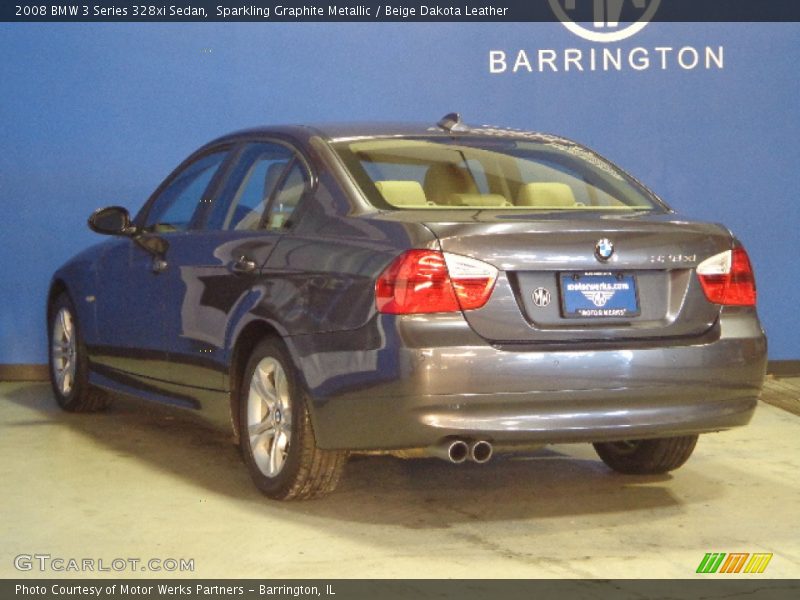Sparkling Graphite Metallic / Beige Dakota Leather 2008 BMW 3 Series 328xi Sedan