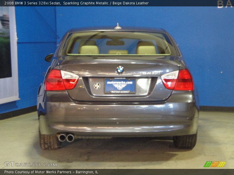 Sparkling Graphite Metallic / Beige Dakota Leather 2008 BMW 3 Series 328xi Sedan