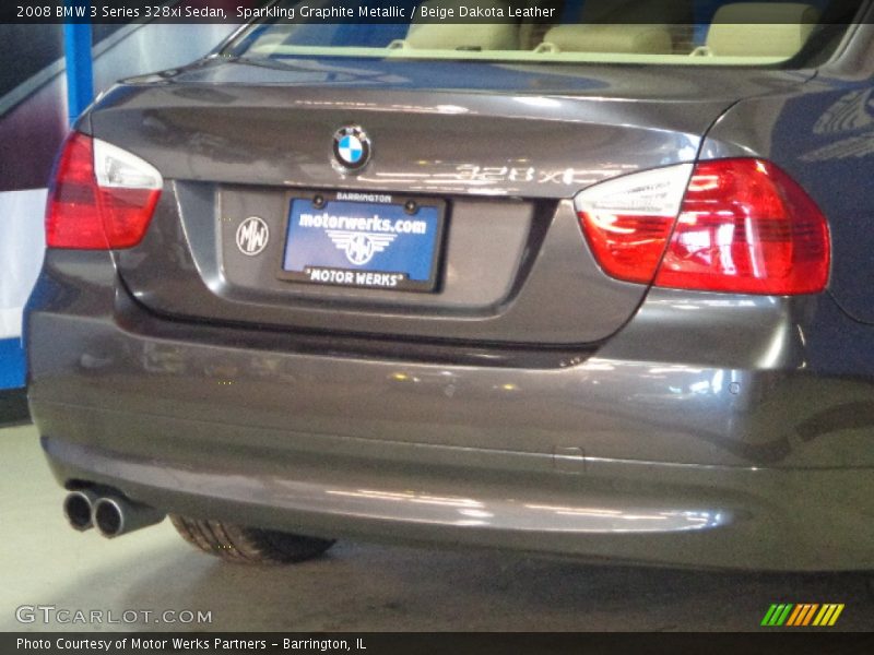 Sparkling Graphite Metallic / Beige Dakota Leather 2008 BMW 3 Series 328xi Sedan