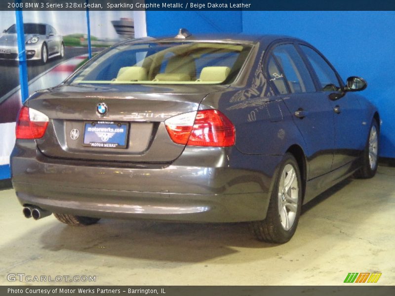 Sparkling Graphite Metallic / Beige Dakota Leather 2008 BMW 3 Series 328xi Sedan