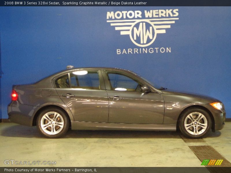 Sparkling Graphite Metallic / Beige Dakota Leather 2008 BMW 3 Series 328xi Sedan