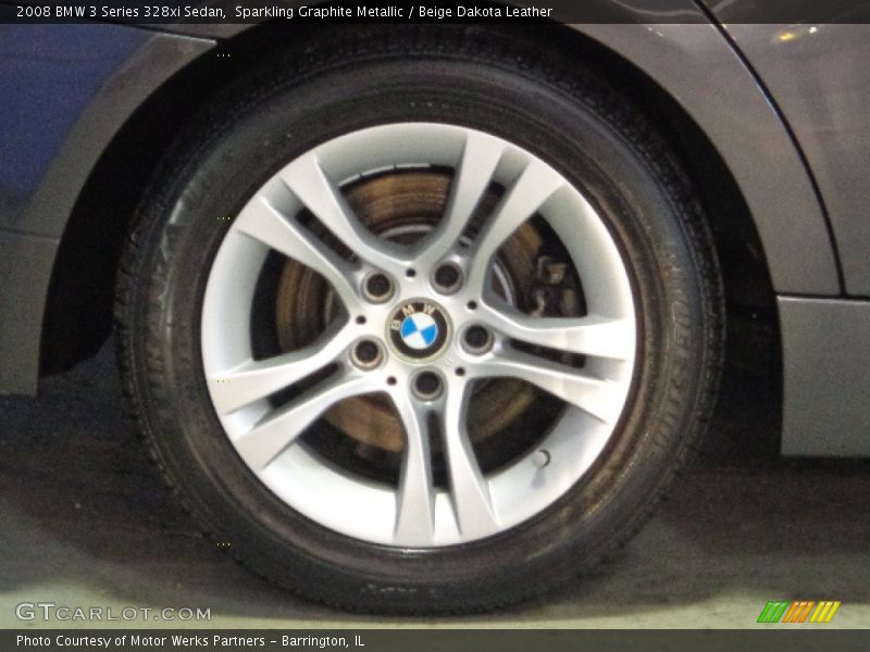 Sparkling Graphite Metallic / Beige Dakota Leather 2008 BMW 3 Series 328xi Sedan
