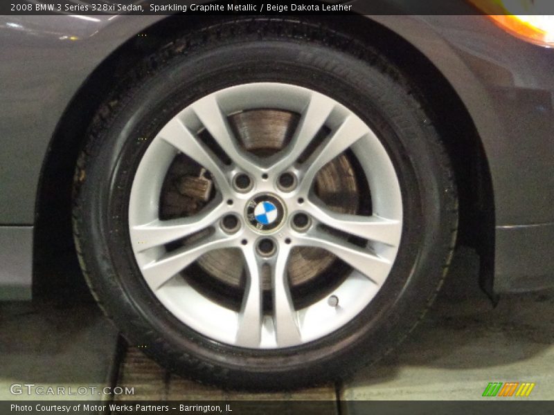 Sparkling Graphite Metallic / Beige Dakota Leather 2008 BMW 3 Series 328xi Sedan