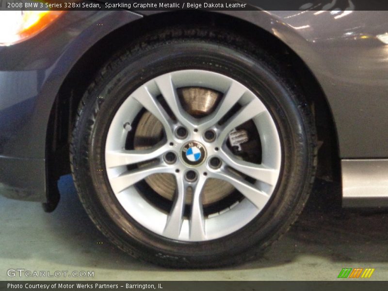 Sparkling Graphite Metallic / Beige Dakota Leather 2008 BMW 3 Series 328xi Sedan
