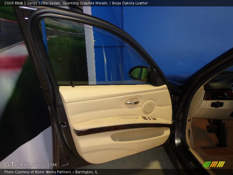 Sparkling Graphite Metallic / Beige Dakota Leather 2008 BMW 3 Series 328xi Sedan
