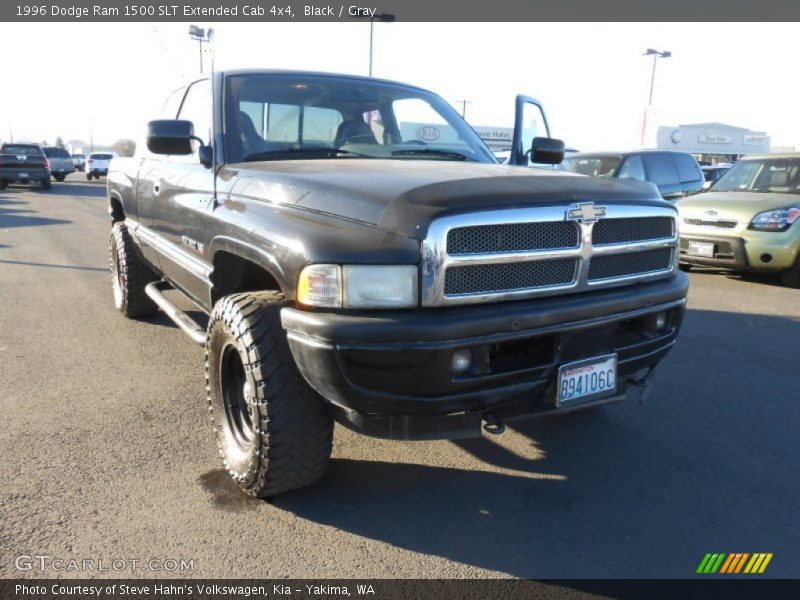 Black / Gray 1996 Dodge Ram 1500 SLT Extended Cab 4x4