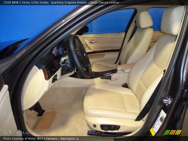Sparkling Graphite Metallic / Beige Dakota Leather 2008 BMW 3 Series 328xi Sedan